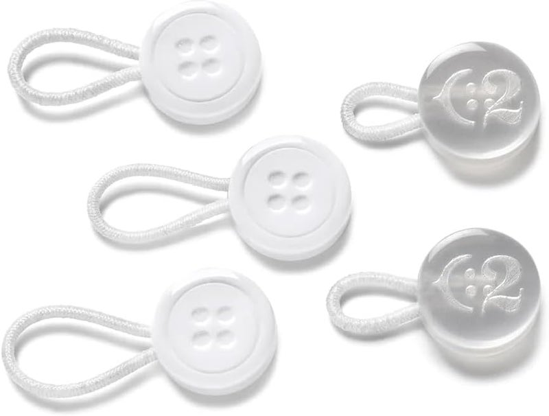 C2 - Collar Extenders for Mens Shirts - White & Clear - Image 1